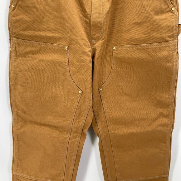 Carhartt Relaxed Fit Brown Double Knee Carpenter Pants Mens 40x32 - Picture 7 of 11